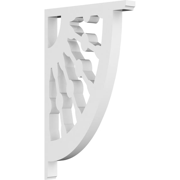5/8"W X 5"D X 8"H Classic Wagon Wheel Architectural Grade PVC Bracket