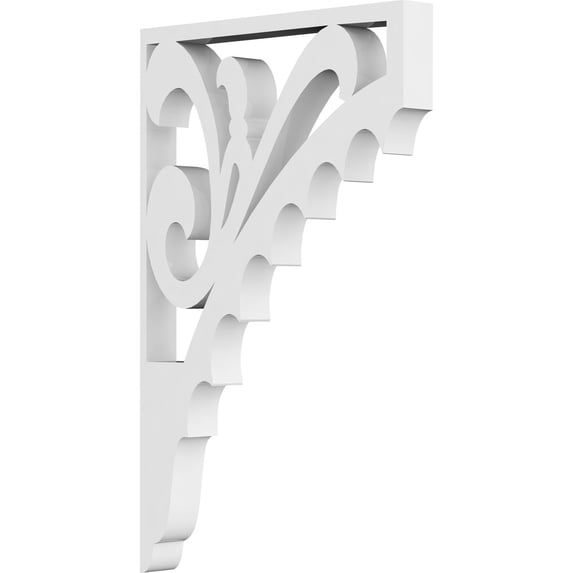 5/8"W X 5"D X 8"H Genova Architectural Grade PVC Bracket