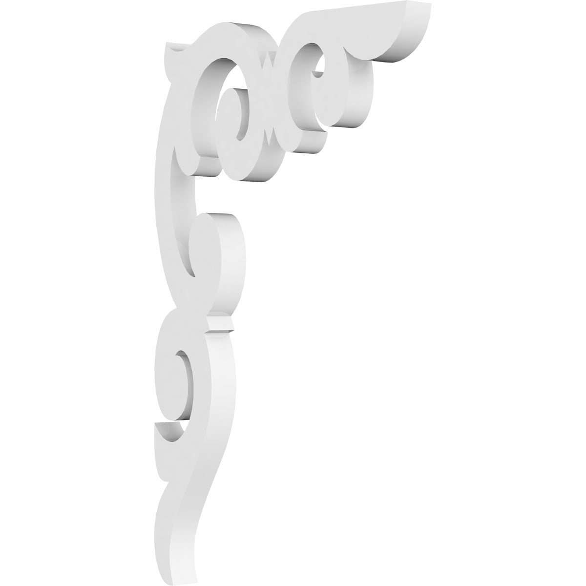 Off-white PVC Decorative Bracket for Interior and Exterior