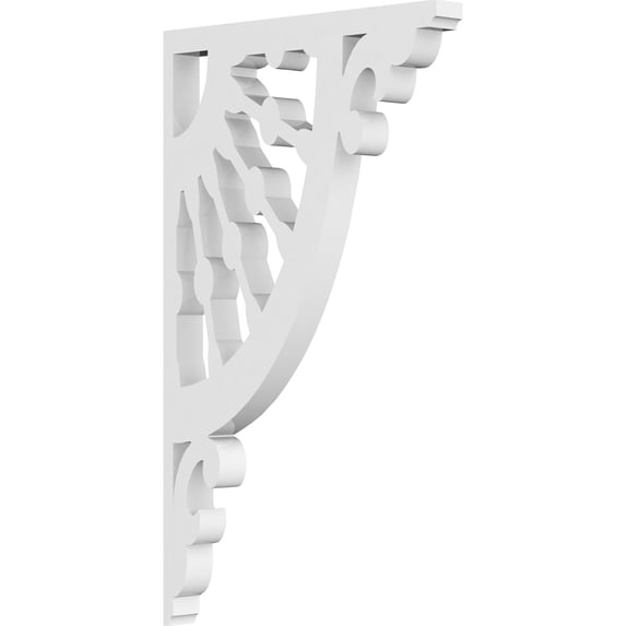 5/8"W X 6"D X 10"H Wagon Wheel Architectural Grade PVC Bracket