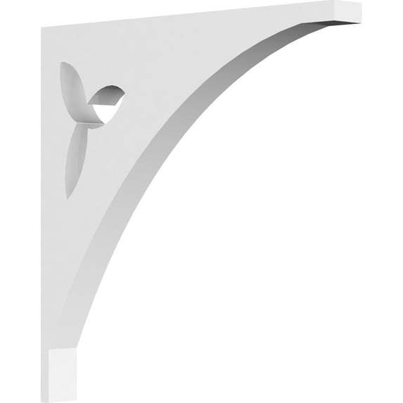 5/8"W X 6"D X 6"H Naple Architectural Grade PVC Bracket