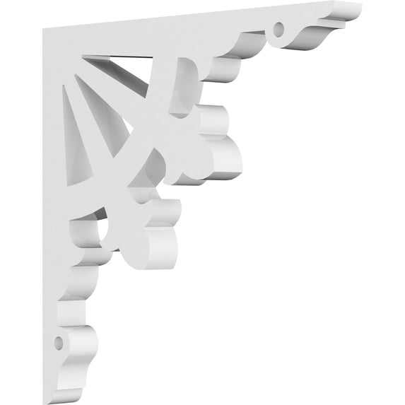5/8"W X 6"D X 6"H Riley Architectural Grade PVC Bracket