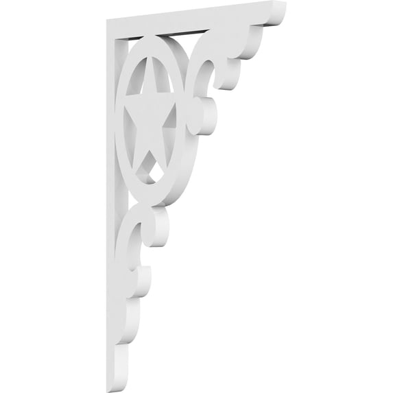 5/8"W X 7"D X 12"H Austin Architectural Grade PVC Bracket