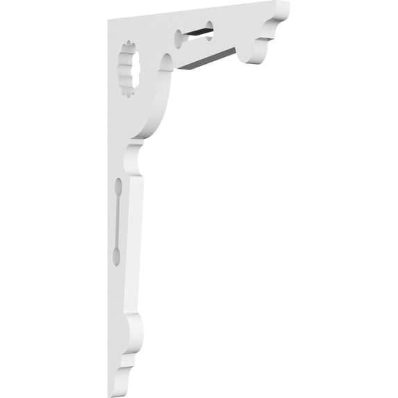 5/8"W X 7"D X 12"H Cena Architectural Grade PVC Bracket