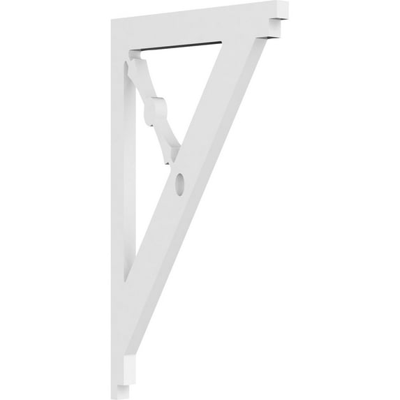 5/8"W X 8"D X 14"H Artisan Architectural Grade PVC Bracket