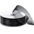 thumbnail image 1 of 5/8" Wide Black Shimmer Sheer Organza Ribbon - 25 Yards (1420), 1 of 1