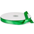 thumbnail image 1 of 5/8" Wide Emerald Green Double Faced Satin Ribbon - 100 Yard Spool (Not Wired), 1 of 1