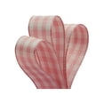 thumbnail image 1 of 5/8" Wide Light Pink Gingham Grosgrain Ribbon - 25 Yards (Not Wired) (57018839), 1 of 1