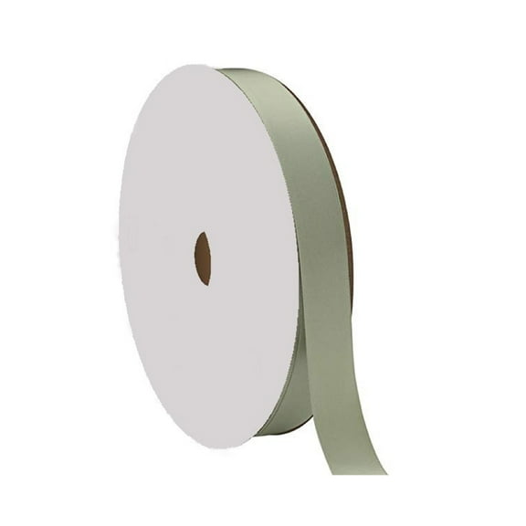 5/8" Wide Old Willow Double Faced Satin Ribbon - 100 Yard Spool (Not Wired)