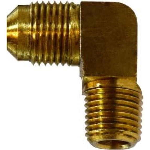 5/8 X 1/2 Bs M Flare X MIP Elb, SAE 45 Deg Flare, Brass Fittings