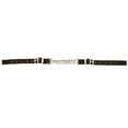 thumbnail image 1 of 5/8" X 19" Hilason Western Horse Tack Nylon Curb Strap Twisted Chain Brown, 1 of 2