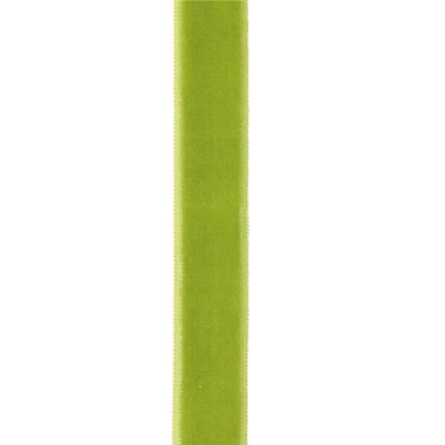 5/8"X25Yds Spring Green Velvet Ribbon