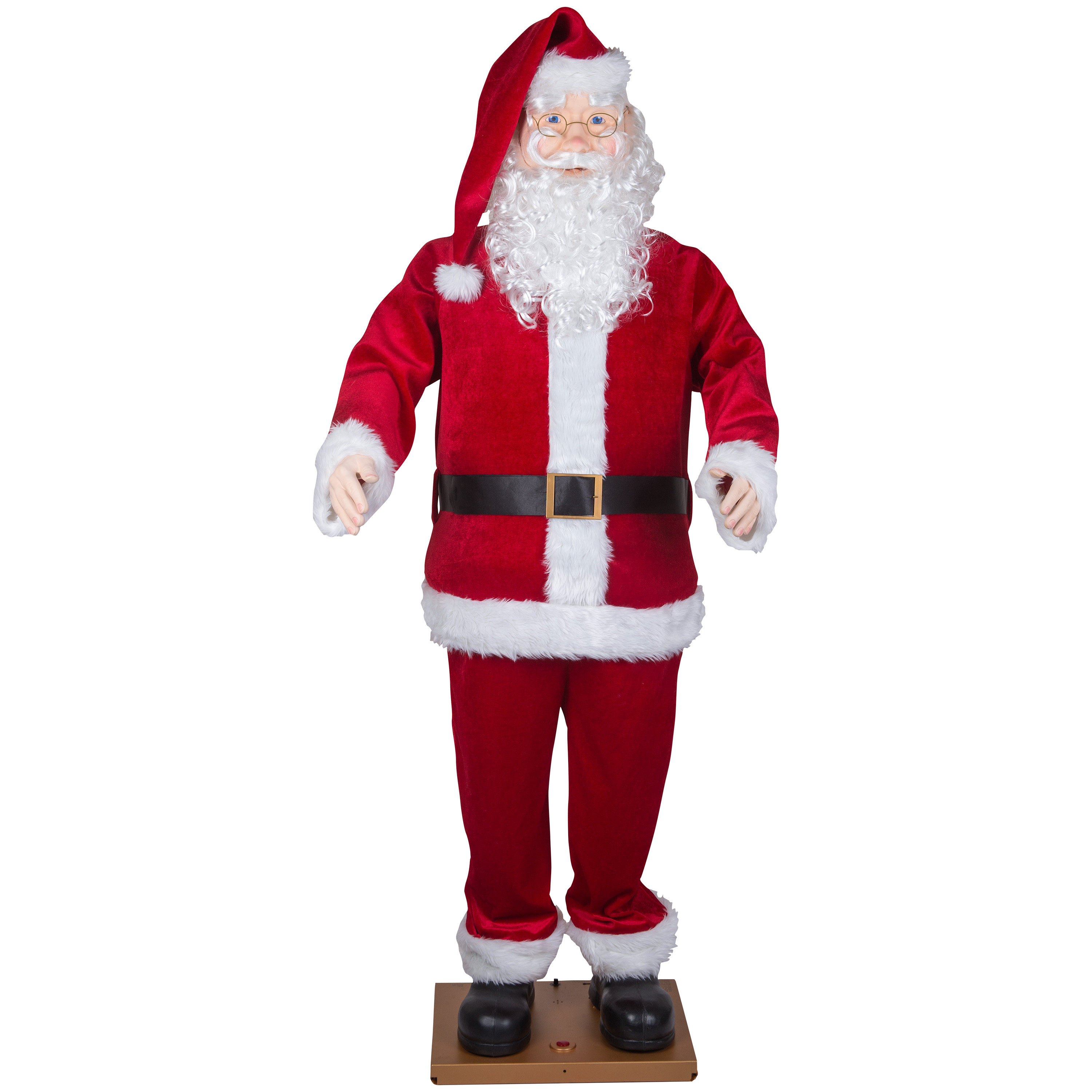 5.8 foot tall Life Sized Holiday Time Animated Dancing Santa Claus Christmas Décor
