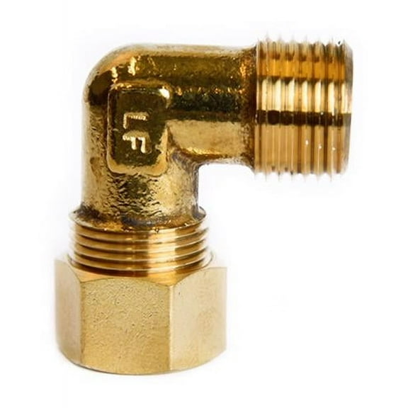 5/8 in. Compression X 1/2 in. D MPT Brass 90 Degree Elbow