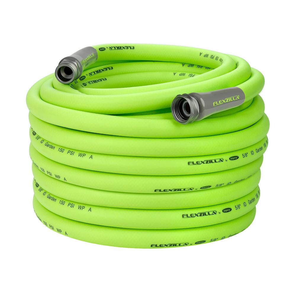 5 8 In X 100 Ft ZillaGreen Garden Hose With 3 4 In GHT Fittings 5-8-in-x-100-ft-zillagreen-garden-hose-with-3-4-in-ght-fittings