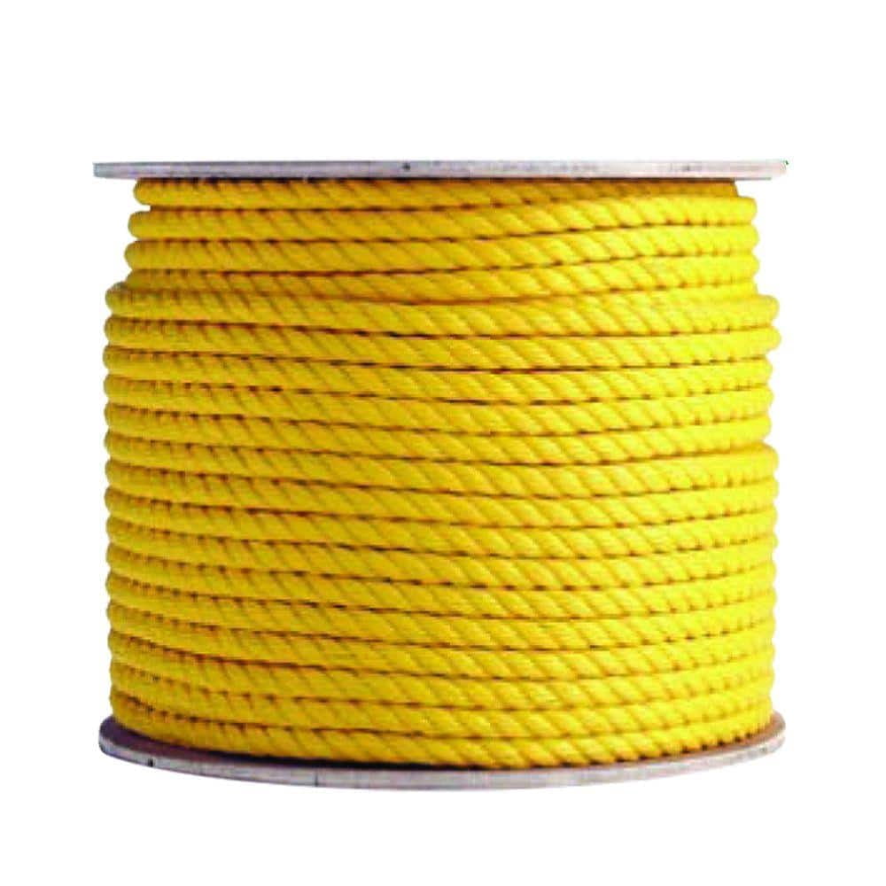 Small Yellow Rope 5/8 in. x 600 ft. Polypropylene Yellow Rope - Walmart.com