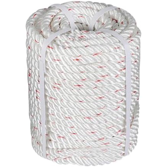 5/8 inch 150 FT Braid Polyester Pulling Rope, 8900 LBS Arborist Bull Rope High Strength Tree Rope for Marine, Tree Work, Swing