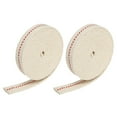 thumbnail image 1 of 5/8 inch Flat Wide 2 Meter/6.5Ft Long Cotton Oil Lamp Wick with Red Stitch, 2 Roll, 1 of 5