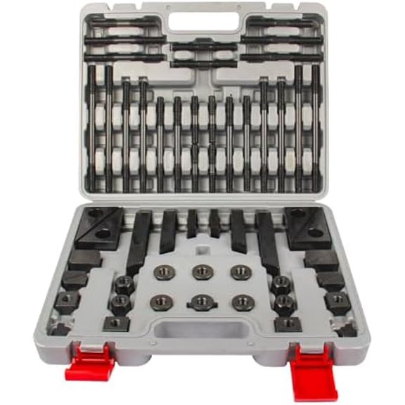 5/8 inch Table Slot 1/2 inch Stud Size 52pcs Clamping Kit Set with case holder$$Tools & Hardware Other