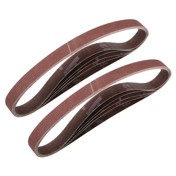 5/8-inch X 18-inch Sanding Belt 240 Grits Aluminum Oxide Sand Belts 10pcs