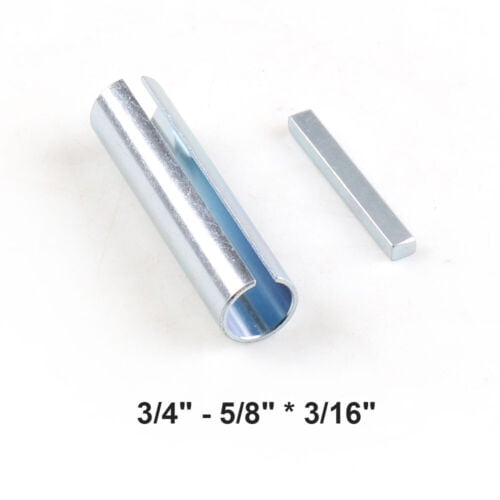 5/8" to 3/4" 3/16'' Shaft Adapter Pulley Bore Reducer Sleeve Bushing Sheave&Key