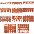 thumbnail image 1 of 5/8" to 5 1/8" Orange Tangerine Floral Embroidery Venice Lace DIY Trim by Yard, 1 of 1