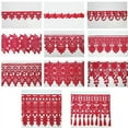 thumbnail image 1 of 5/8" to 5-1/8" Wide  RED Embroidery Venice Lace Trim DIY Sewing Notions by Yard, 1 of 1