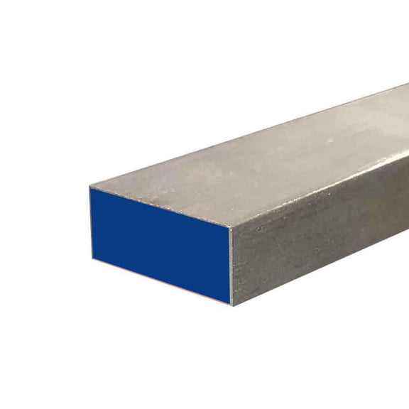5/8" x 1" x 48", 304 Stainless Steel True Flat Bar, Hot Rolled