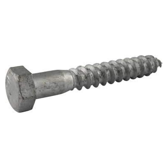 5/8" x 18" (10 Pack) Galvanized Lag Screw Pack Grade A - Hot Dip Galvanized for Exterior Use - by ,