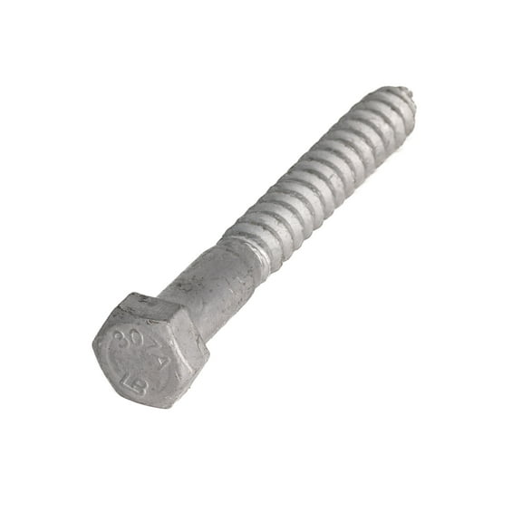 5/8" x 24" Hot Dipped Galvanized Lag Screws, Grade A, Quantity 5- by Fastener Depot, LLC