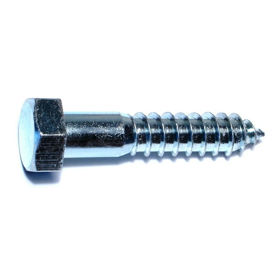 5/8" x 3" Zinc Plated Grade 2 / A307 Steel Hex Head Lag Screws HLSHS-570