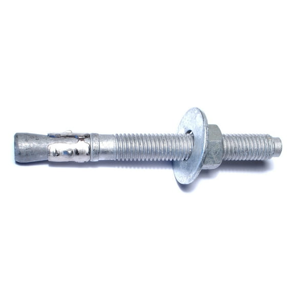 5/8" x 6" Galvanized Concrete Wedge Stud Anchor Bolts WAS-288 (10 pcs.)