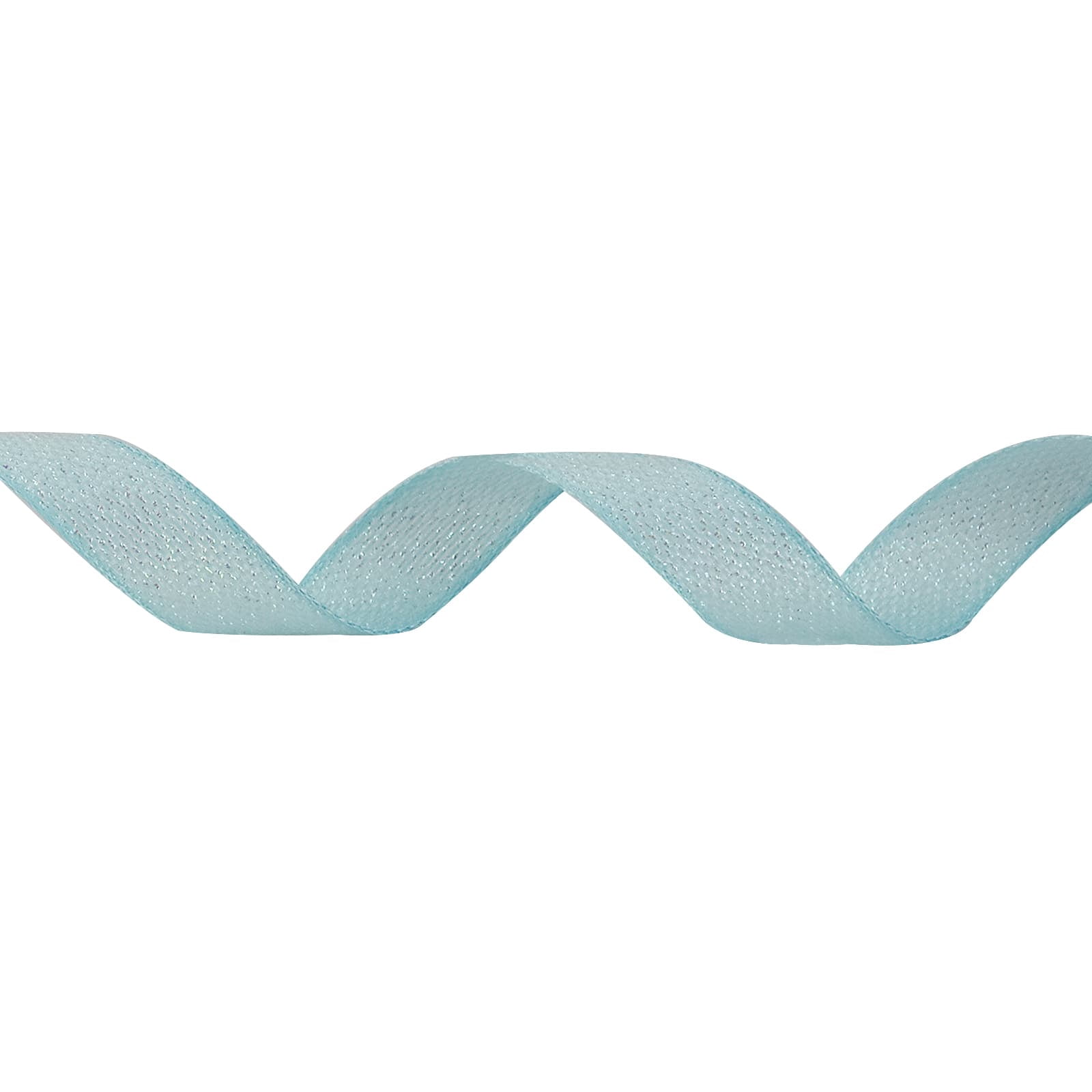 5/8" x 7yd. Blue Iridescent Ribbon by Celebrate It – Non-Wired Woven Edge - Ideal for Gift Wrapping - Baskets & Decor - 12 Pack