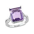 thumbnail image 1 of 5.80 Carat (Ctw) Amethyst & White Topaz Ring in Sterling Silver, 1 of 5