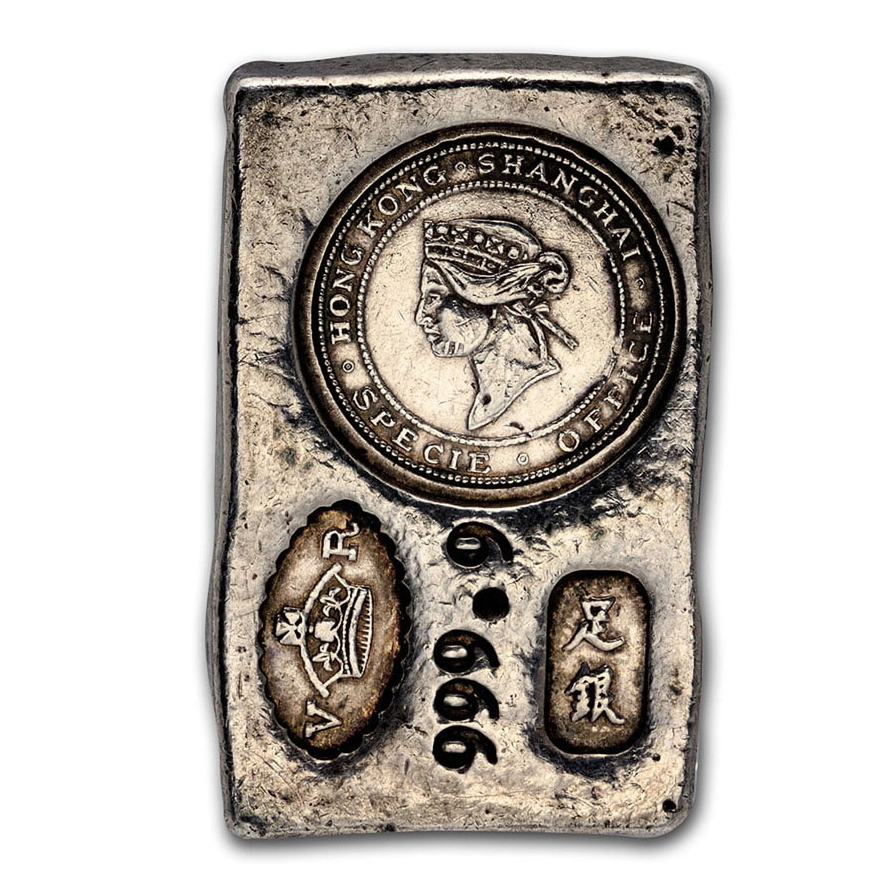 5.80 oz Silver Coin Bar - Hong Kong & Shanghai Specie Office