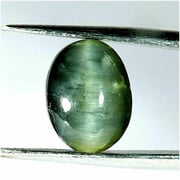 5.80Cts Exclusive Natural Green Cats Eye Quartz Oval Cabochon Gemstone Y409