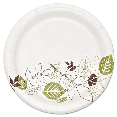 5.82 in. Soak Proof Shield Heavyweight Paper Plate, Green & Burgundy - 500 Count