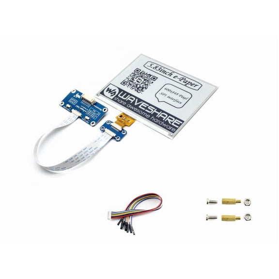 5.83inch E-Paper Display HAT Module for /Jetson Nano 648x480 E-Ink Electronic Paper Screen Two-Color Black/White