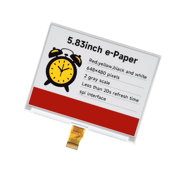 5.83inch E-Paper Module 648x480 Resolution Electronic Ink Electronic Paper Screen
