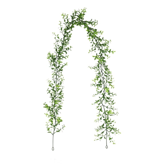 5.84Ft Artificial Ivy Garland – Green Hanging Vines with Lifelike Leaves for Table, Mantel, and Indoor Decor