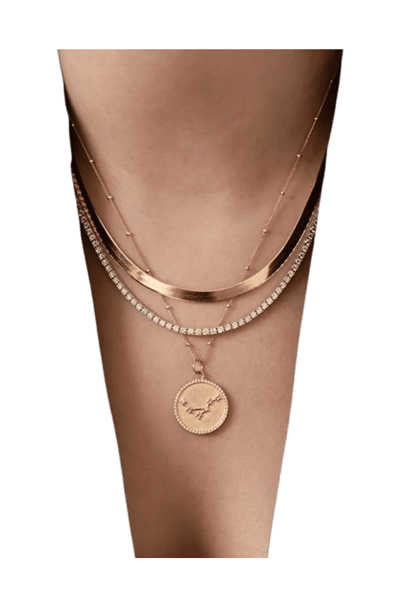 5.85ct Diamond Tennis Necklace Eternity 14k Gold 18 Inch