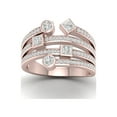 thumbnail image 1 of 5/8Ct TDW Diamond 10k Rose Gold Fashion Ring (I-J, I2), 1 of 5