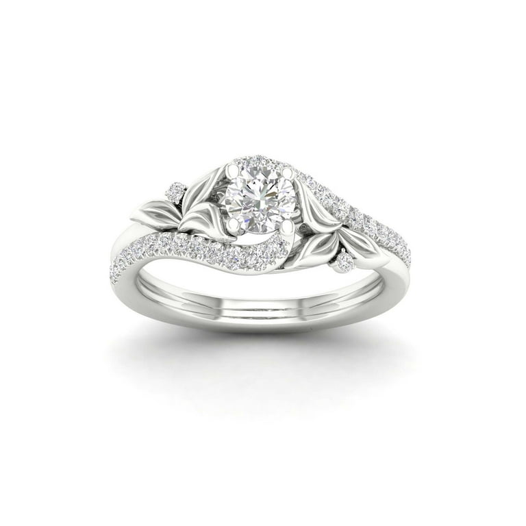 IMPERIAL Bypass Promise Ring I-J, Diamond Ring 5/8 in 14K