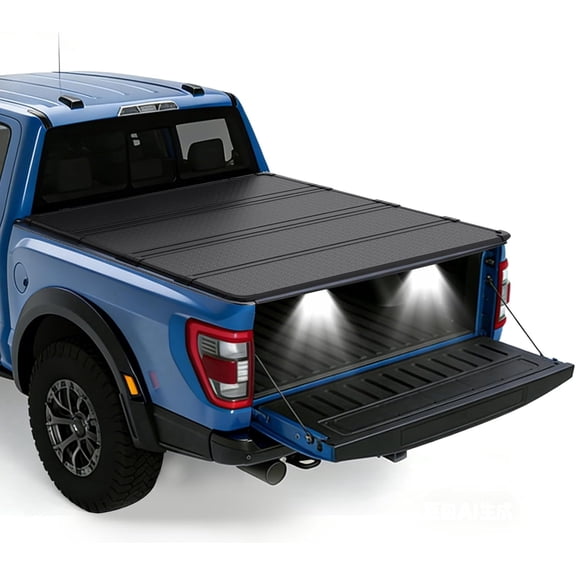 5.8FT Quad Fold Hard Truck Bed Tonneau Cover Aluminum Compatible with 2009-2026 Dodge Ram 1500 Classic & New Body Fleetside (for Models w/o Ram Box) 67.4in Truck Bed Cover