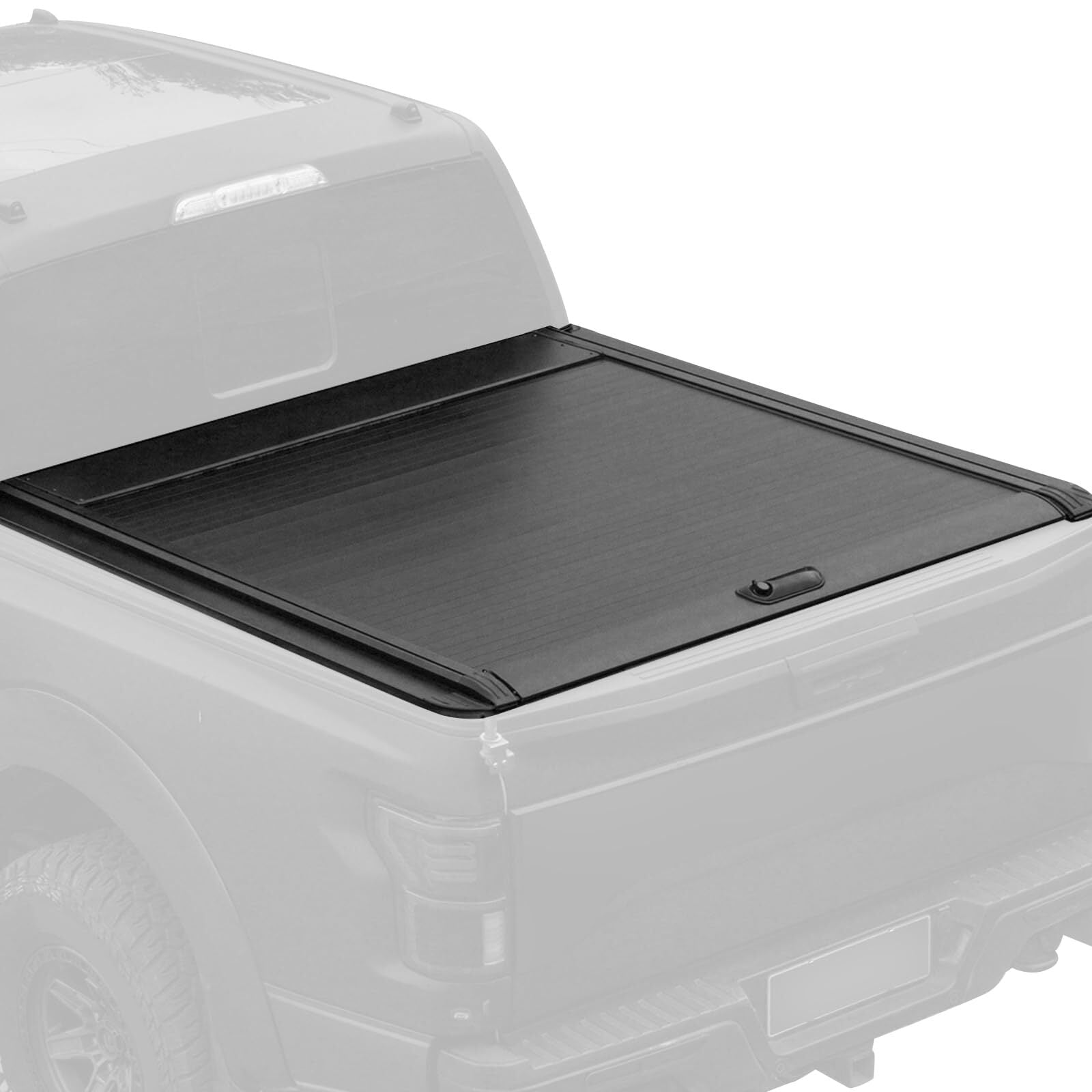 5.8FT Retractable Hard Truck Bed Tonneau Cover with Lock & Drain Tube