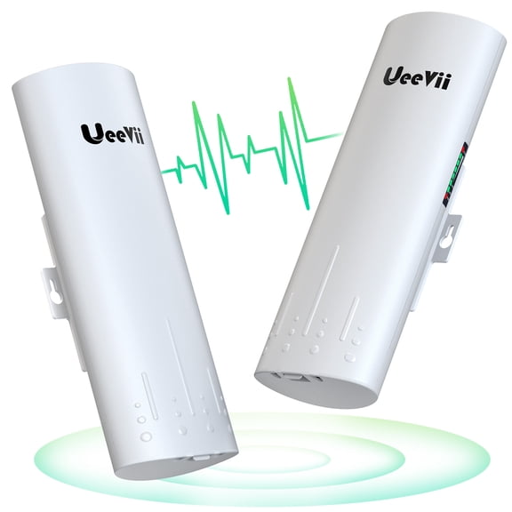 5.8G 3KM Wireless Access Point Wifi Bridge for Starlink, 1Gbps Network Extender Signal Booster with 16dBi Antenna for Barn Shop