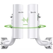 5.8G 3KM Wireless Bridge Outdoor Wi-Fi Bridge Network Extender to Barn and Surveillance Range - Work with Starlink, 14dBi Antenna