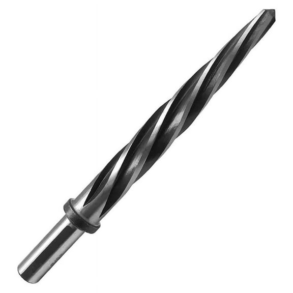 5/8Inch Spiral Flute Reamer with 1/2 Inch Shank, M2 HSS Bridge/Construction Taper Chucking Drill Bit