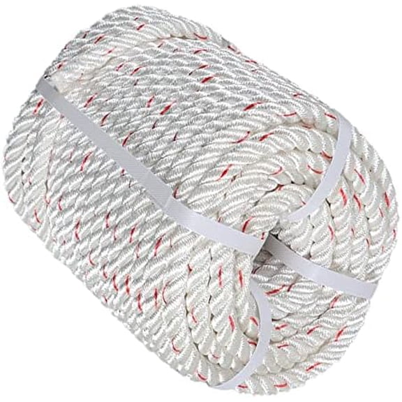 5/8Inch x 150FT Arborist Bull Rope Double  Polyester Rope Sailboat Weathered Line Tree Work Camping Swings Tying Goods$$Tools & Hardware Other