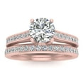 thumbnail image 1 of 5/8ct Diamond Bridal set in 10k Rose Gold (10K Gold, L-M, I2-I3, 5/8ctw), 1 of 4